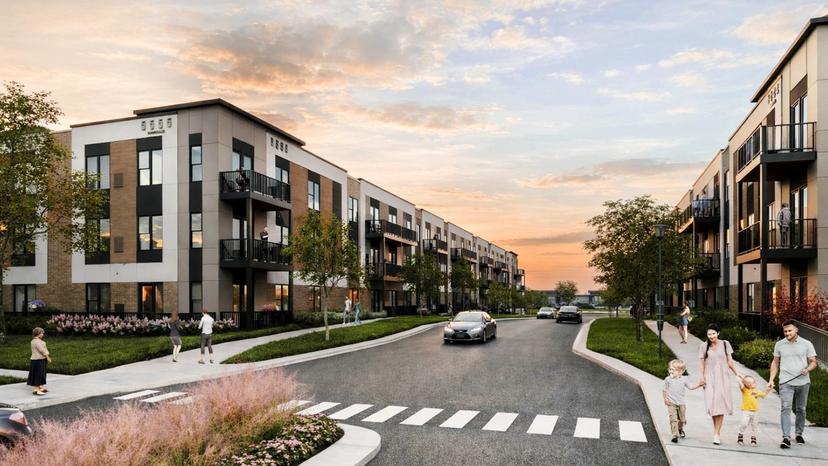 Perspectiva do projeto residencial para locação em Wisconsin